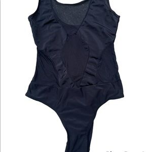 Black mesh bodysuit size M